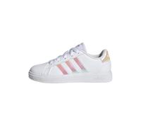 adidas Unisex - Bambini e ragazzi Grand Court Lifestyle Lace Tennis Shoes, Cloud White Iridescent Cloud White, 36 2/3 EU