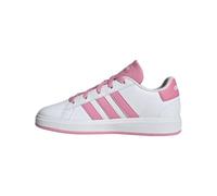 adidas Unisex - Bambini e Ragazzi Grand Court Lifestyle Tennis Lace-up Shoes, Ftwr Bianco Bliss Rosa Nucleo Nero, 23.5 EU