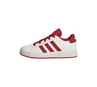 adidas Grand Court Lifestyle Tennis Lace-up Shoes, Scarpe Unisex - Bambini e Ragazzi, off White Collegiate Red Core Nero, 20 EU