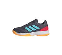 adidas Unisex - Bambini e Ragazzi Ligra 8 Kids Indoor Shoes, Aurora Onix/Flash Aqua/Semi Lucid Red, 38 EU