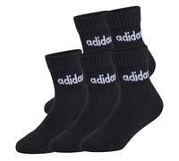 adidas Unisex - Bambini e ragazzi LINEAR KIDS ANKLE SOCKS 5pP, black/black/black/black, 34-36