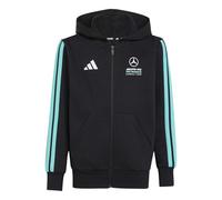adidas Unisex - Bambini e Ragazzi Mercedes - Amg Petronas Formula 1 Team Dna Full Zip Hoody Sweatshirt, Black/Semi Mint Rush, 11-12 Years