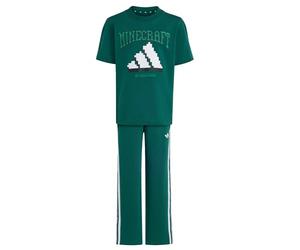 adidas Unisex - Bambini e ragazzi Minecraft Set Track_Suit, collegiate green, 6-7 Years