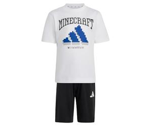 adidas Unisex - Bambini e ragazzi Minecraft Set Track_Suit, white, 4-5 Years