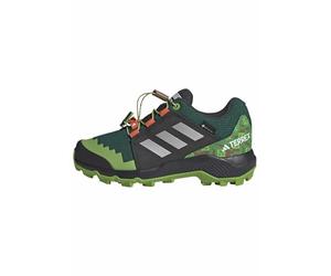 adidas Unisex - Bambini e Ragazzi Minecraft Terrex Gore-Tex Hiking Shoes, Collegiate Green/Matte Silver/Semi Impact Orange, 35 EU