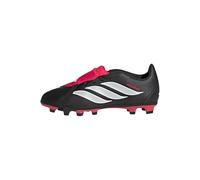 adidas Unisex - Bambini e Ragazzi Predator Club Fold-Over Tongue Firm Ground/Multi Ground Football Boots Kids, Core Black/Ftwr White/Lucid Red, 36 2/3 EU