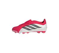 adidas Unisex - Bambini e Ragazzi Predator Club Fold-Over Tongue Firm Ground/Multi Ground Football Boots Kids, Lucid Red/Core Black/Ftwr White, 32 EU