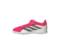adidas Unisex - Bambini e Ragazzi Predator Club Hook-And-Loop Turf Football Shoes Kids, Lucid Red/Core Black/Ftwr White, 32 EU