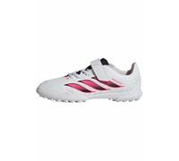 adidas Unisex - Bambini e Ragazzi Predator Club Hook & Loop Turf Football Boots Kids Shoes, Ftwr White/Solar Turbo/Core Black, 35 EU