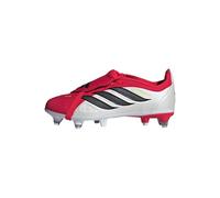 adidas Unisex - Bambini e Ragazzi Predator League Fold-Over Tongue Soft Ground Football Boots Kids, Lucid Red/Core Black/Ftwr White, 31 1/2 EU