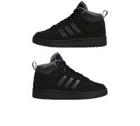 adidas Unisex - Bambini e Ragazzi Rapid Court Mid Junior Winterized Shoes, Core Black/Grey Six/Bright Royal, 36 EU