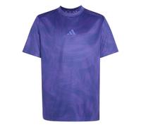 adidas Unisex - Bambini e Ragazzi Sport Icons all-Over Graphic Shirt, Pure Purple/Dark Blue/Solar Purple, 11-12 Years