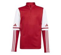 Adidas Felpa mezza zip Squadra 25 Training Unisex Bambino/Bambina Rosso 5-6 anni