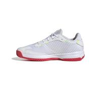 adidas Unisex - Bambini e Ragazzi Stabil Junior Indoor Shoes, Ftwr White/Aurora Met./Semi Lucid Red, 34 EU