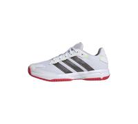 adidas Unisex - Bambini e Ragazzi Stabil Junior Indoor Shoes, Ftwr White/Aurora Met./Semi Lucid Red, 39 1/3 EU