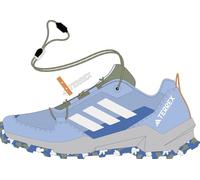 adidas Unisex - Bambini e Ragazzi Terrex AX4S Speed Lacing Hiking Shoes Kids, Glow Blue/Chalk White/Grey Two, 36 2/3 EU