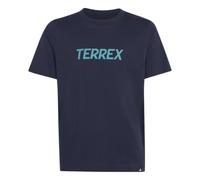 Adidas Terrex Kids Multi Logo Short Sleeve T-shirt Blu 5-6 Years Bambini