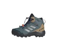 Adidas Unisex - Bambini e Ragazzi Terrex Mid Gore-Tex Hiking Shoes Kids, Preloved Teal/Silver Metallic/Semi Lucid Blue, 35 EU