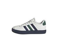 adidas Unisex - Bambini e Ragazzi VL Court 3.0 Shoes Kids, Core White/Collegiate Navy/Collegiate Green, 38 2/3 EU