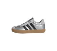 adidas Unisex - Bambini e Ragazzi VL Court 3.0 Shoes Kids, Silver Met./Core Black/lgh Solid Grey, 39 1/3 EU