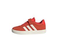 adidas Unisex - Bambini e Ragazzi VL Court Shoes, Bright Red/Core White/off White, 33 EU
