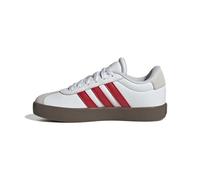 adidas Unisex - Bambini e Ragazzi VL Court Shoes, Ftwr White/Better Scarlet/Grey One, 36 EU