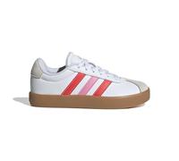 adidas Unisex - Bambini e Ragazzi VL Court Shoes, Ftwr White/Bright Red/Bliss Pink, 36 EU