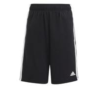 Adidas Unisex - Bambini Essentials 3-Stripes Knit Shorts, Black/White, 11-12 Years