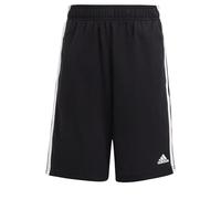 Adidas Unisex - Bambini Essentials 3-Stripes Knit Shorts, Black/White, 15-16 Years