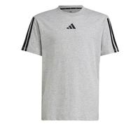 adidas Unisex - Bambini Essentials 3 Stripes T-Shirt, Medium Grey Heather/Black, 15-16 Years