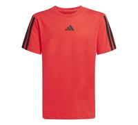 adidas Unisex - Bambini Essentials 3 Stripes T-Shirt, Pure Ruby/Black, 15-16 Years