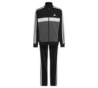 adidas Unisex - Bambini Essentials 3-Stripes Tiberio Track Suit, Black / Grey Five / Grey One / White, 13-14 Years