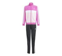adidas Unisex - Bambini Essentials 3-Stripes Tiberio Track Suit, semi lucid fuchsia/white/clear pink/white, 13-14 Years