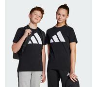 adidas Unisex - Bambini ESSENTIALS BIG LOGO T-SHIRT, Black / White, 9-10 Years