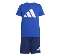 adidas Unisex - Bambini ESSENTIALS BIG LOGO T-SHIRT SET, team royal blue/white, 7-8 Years