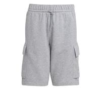 adidas Unisex - Bambini Essentials Cargo Shorts, Medium Grey Heather/White, 13-14 Years