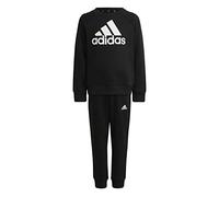 adidas Unisex - Bambini Essentials Logo French Terry Jogger Set, black/white, 7-8 Years