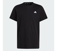 Adidas Unisex - Bambini Essentials Small Logo Cotton Tee, Black/White, 7-8 Years
