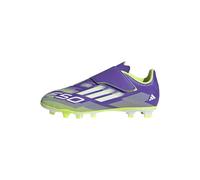 adidas Unisex - Bambini F50 Club Hook And Loop Firm Ground/Multi Ground Football Boots Kids, Purple Rush/Ftwr White/Lucid Lemon, 35 EU