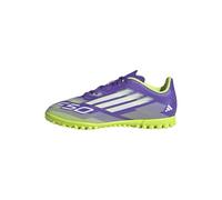 adidas F50 Club Turf Football Boots Kids, Scarpe da Calcio Unisex-Bambini, Purple Rush/Cloud White/Lucid Lemon, 38 EU