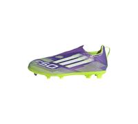 adidas F50 League Laceless Firm Ground Football Boots Kids, Scarpe da Calcio Unisex-Bambini, Purple Rush/Cloud White/Lucid Lemon, 28 1/2 EU