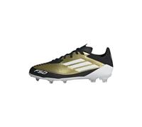 adidas Unisex - Bambini F50 League Messi Football Boots Firm Ground, Gold Metallic/Cloud White/Core Black, 38 2/3 EU