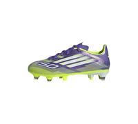 adidas Unisex - Bambini F50 League Soft Ground Football Boots Kids, Purple Rush/Ftwr White/Lucid Lemon, 37 1/3 EU
