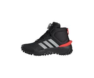 adidas Unisex - Bambini Fortatrail Shoes Kids, Core Black / Silver / Red, 38 2/3 EU