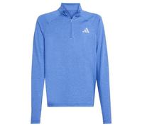 adidas Unisex - Bambini GOTO PZ 1/4 Zip Longsleeve Tee, Royal Blue/Blue Fusion/Reflective Silver, 11-12 Years