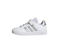 adidas Unisex - Bambini Grand Court 2.0 Shoes Children, Cloud White/Matte Silver/Cloud White, 32 EU