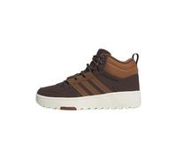 adidas Hoops 4.0 Mid J Shoes, Scarpe Unisex-Bambini, Shadow Brown/Supplier Colour/off White, 38 2/3 EU