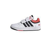 adidas Scarpe Hoops Chiusura a strappo Lifestyle Basket Bianco/Nero/Rosso 32 EU