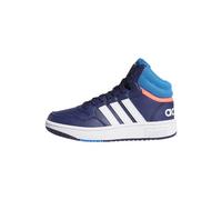adidas Unisex - Bambini Hoops Mid Shoes, Dark Blue / Blue Rush / Turbo, 38 2/3 EU