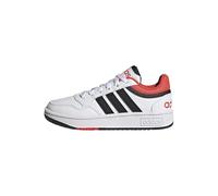 adidas Unisex - Bambini Hoops Shoes, Cloud white/core black/bright red, 36 2/3 EU